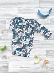 Боди Mjölk Лебеди с длинным рукавом