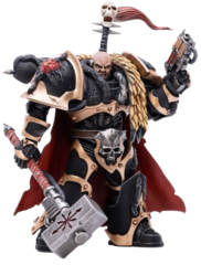 Фигурка Warhammer 40000  Chaos Space Marine Black Legion Chaos Lord Khalos the Ravager 1:18