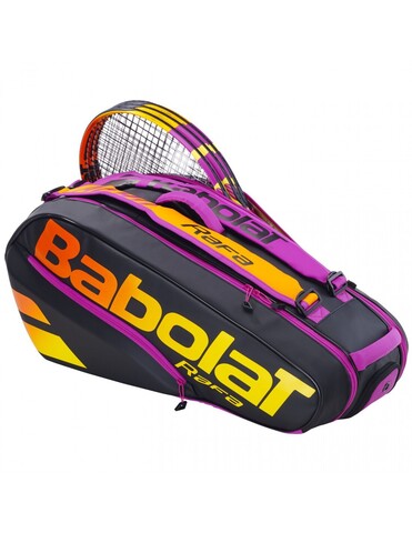 Чехол для теннисных ракеток Babolat Pure Aero RAFA x6 - black/orange/purple