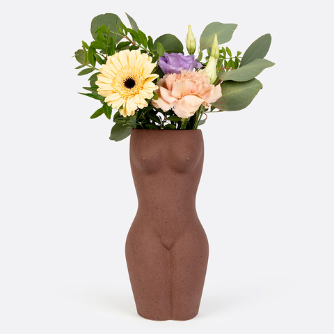 Ваза для цветов 23см Doiy Body Black