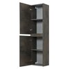 Cezares MOLVENO-1600-2A-SC-LG MOLVENO Шкаф подвесной с двумя распашными дверцами с доводчиками, с двумя полками, Legno Grigio, 400x300x1600, MOLVENO-1600-2A-SC-LG