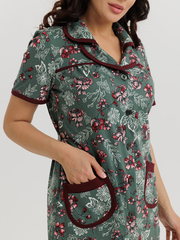 4572 Халат на пуговицах