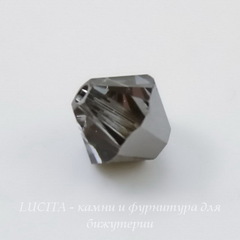 5328 Бусина - биконус Сваровски Crystal Silver Night 4 мм, 10 штук