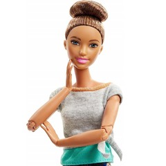 Барби в сером топе Брюнетка. Безграничные движения
