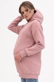 Утепленное худи для беременных и кормящих 11999 пыльно-розовый