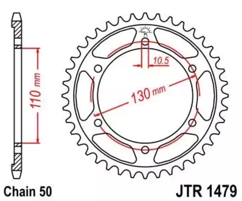 Звезда ведомая JTR1479 45ZBK