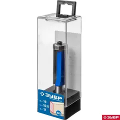 ЗУБР 19 x 50.8 мм, хвостовик 12 мм, фреза кромочная с нижним подшипником, Профессионал (28727-19-50.8-12)