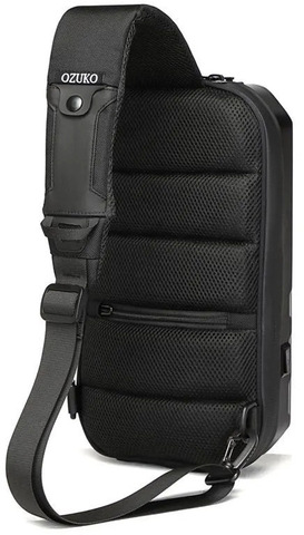 Картинка рюкзак однолямочный Ozuko 9499s black - 3