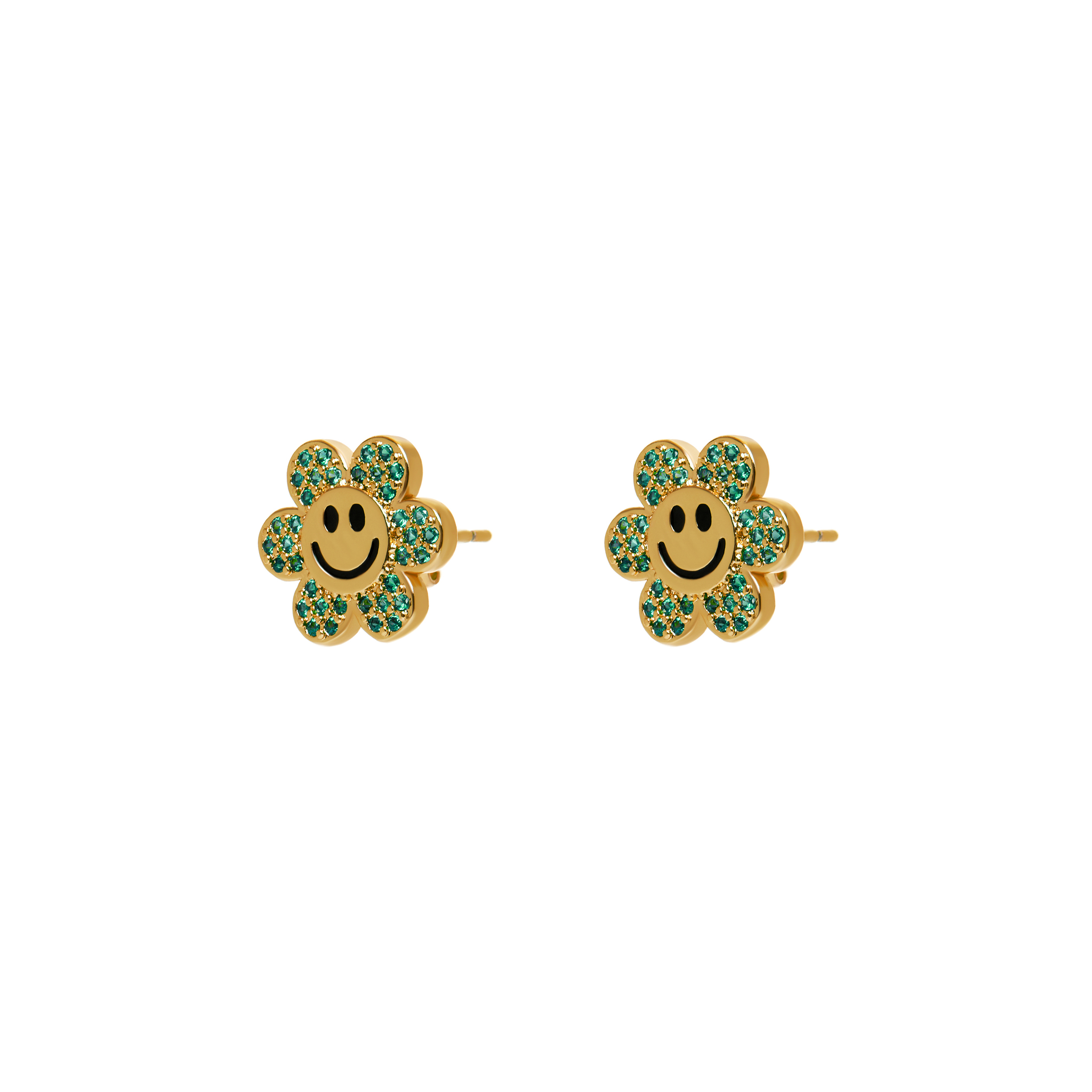 DÉJÀ VU Серьги Smiley Flowers Earrings - Green déjà vu серьги sparkling bridge