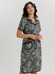 4572 Халат на пуговицах