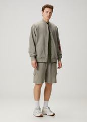 Бомбер Alpha Industries French Terry Ma-1 Jacket Mid Grey (Серый)