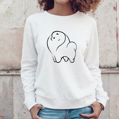 Свитшот "Шпиц - силуэт"