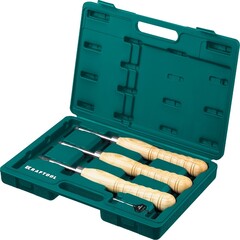 KRAFTOOL Precision-3, 3 предм., набор ручных резцов по дереву (18369)