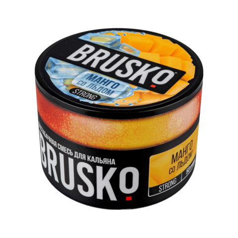Бестабачная смесь для кальяна BRUSKO 50г STRONG - Манго со льдом