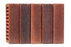 Кирпич лицевой Воротынский одинарный микс антик-кортен, руст