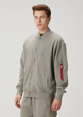 Бомбер Alpha Industries French Terry Ma-1 Jacket Mid Grey (Серый)