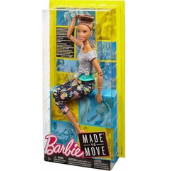 Барби в сером топе Брюнетка. Безграничные движения