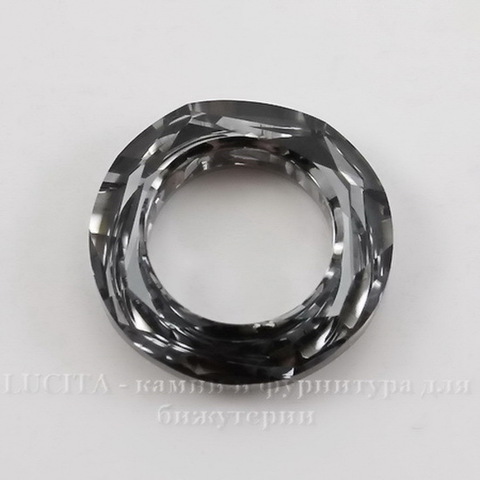 4139 Подвеска Сваровски Cosmic Ring Crystal Silver Night (20 мм) ()