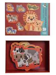 Развивающая головоломка PUZZLE GAMES Детеныш животного ищет маму 29 элементов 6 фигур