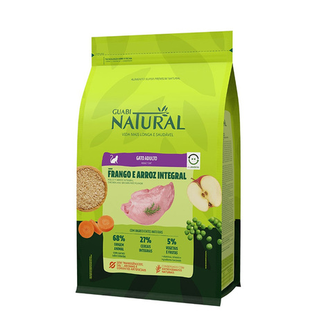 Сухой корм Guabi Natural Cat 7,5 кг ЦЫПЛЁНОК+РИС для  кошек Гуаби