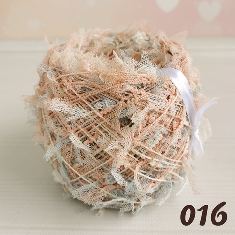 Пряжа бобинная фантазийная Сеточка, Бабочки 016, Мультиколор