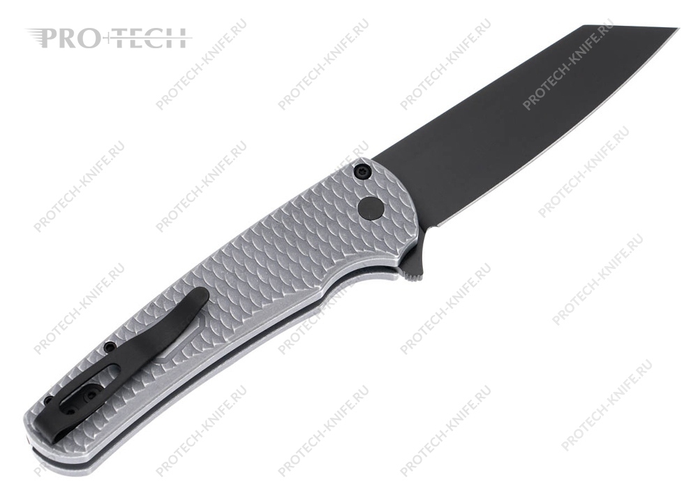 Нож Pro-Tech Malibu 5436 Grey Battleworn Dragon Scale - фотография 