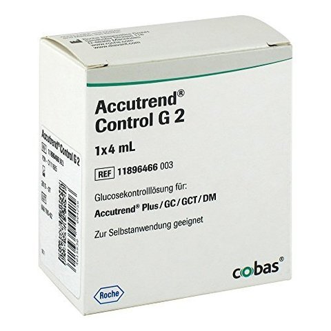 Контрольный раствор Аккутренд Глюкоза (ACCUTREND CONTROL G) 2х4 мл /Roche Diagnostics GmbH, Германия/