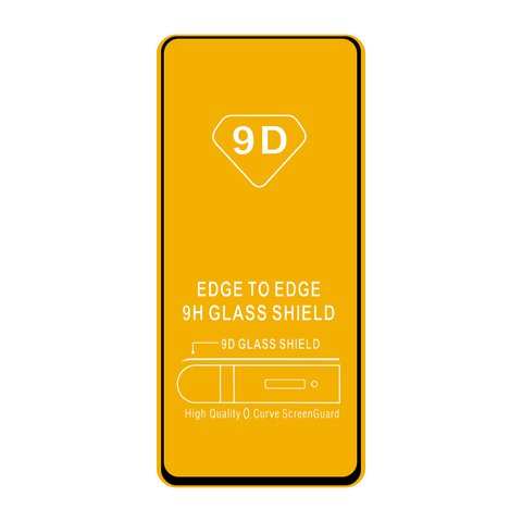 Защитное стекло 9H полный клей Full Glue для Xiaomi Redmi Note 10 Pro (Черная рамка)