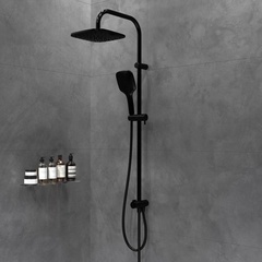 978200300 Origin Evo, душ. система: верхний душ 230мм, ручн.душ 120мм, 3 режима, штанга 1010мм, Черн
