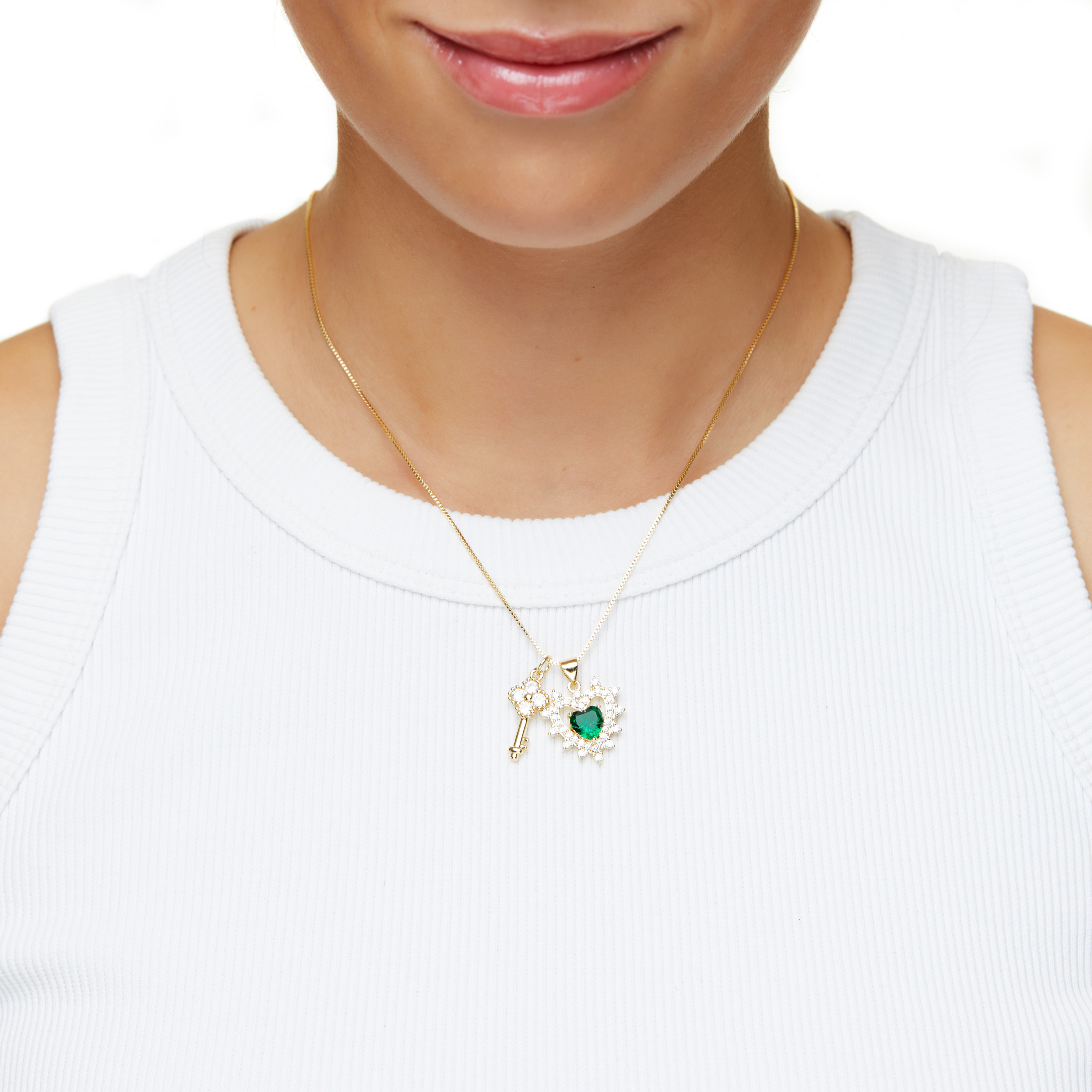 Колье Who Owns My Heart Necklace - Green