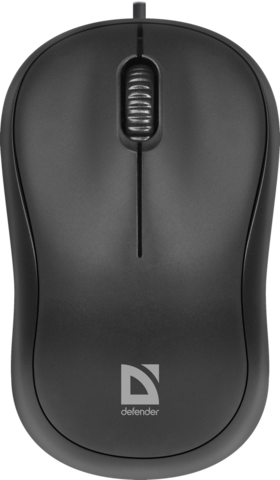 Мышь Defender Patch MS-759 Black Проводная, оптическая, цвет черный, 3 кнопки, 1000 dpi - купить в компании MAKtorg