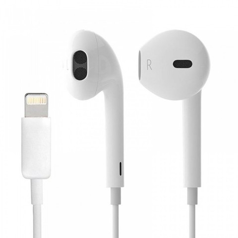 Наушники с микрофоном EarPods с разъемом Lightning Original (Белый)