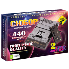 8 bit Приставка Сюбор Black (440 игр + пистолет)
