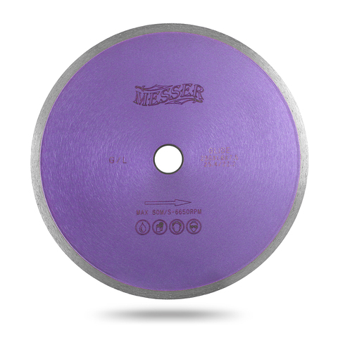 Алмазный диск Messer G/L (сплошная кромка). Диаметр 230 мм. (01-22-230)