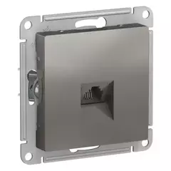 РОЗЕТКА тел. RJ11, мех, сталь  ATN000981