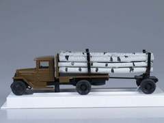 ZIS-6 Timber trailer with birch LOMO-AVM 1:43