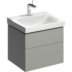 Шкафчик для раковины Geberit Xeno², с двумя выдвижными ящиками: B=58см, H=53см, T=46.2см, Серый / Матовое покрытие фото