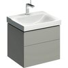 Шкафчик для раковины Geberit Xeno², с двумя выдвижными ящиками: B=58см, H=53см, T=46.2см, Серый / Матовое покрытие