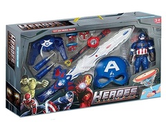 Набор Капитан+маска+меч+часы+стреляет, 42*63