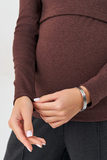 Водолазка для беременных и кормящих 16343 шоколад