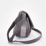 Сумка Саломея 106 мульти итальянский серо-черный