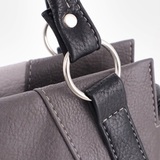 Сумка Саломея 376 мульти итальянский серо-черный