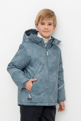 куртка  для мальчика  ВК 36102/н/3 ГР ( 92-122)