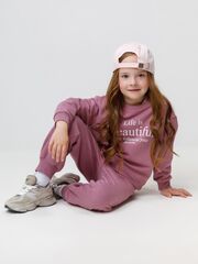 брюки  для девочки  КР 400850/темная орхидея к591