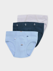 набор трусы/ уп  для мальчика  МП 1928-3уп/св.серый,синий,голубой
