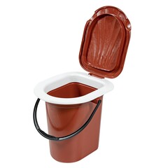 62-0-018 Ведро-туалет с крышкой, пластмассовое, 18л Very