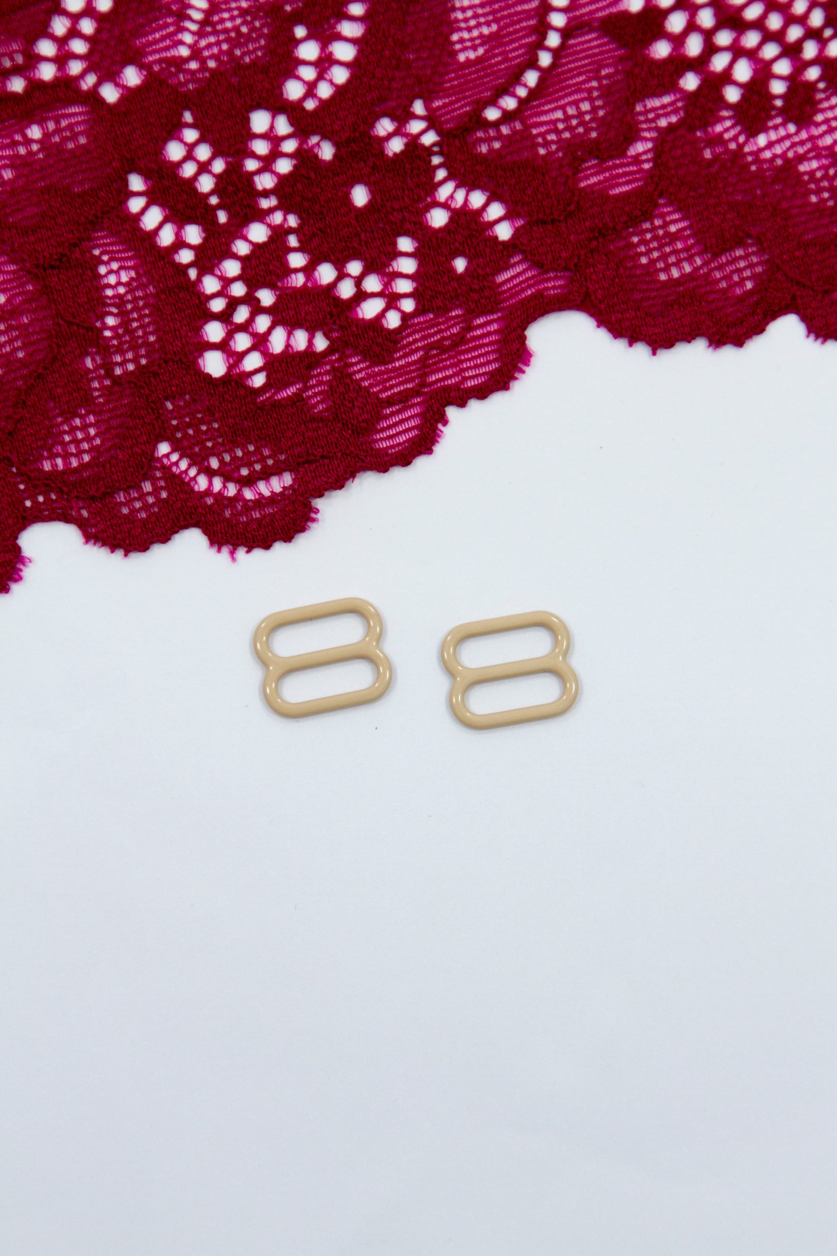 Кольцо, регулятор, крючок для бюстгальтера бежевый 1 см ОПТом