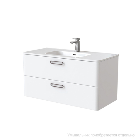 Тумба подвесная IDDIS Brick, белая, 100 см, BRI10W1i95