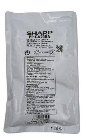 BP-GV70BA Девелопер черный (black) оригинал (1200/1800К) для Sharp BP50C26EU / BP50C31EU / BP50C36EU / BP50C45EU / BP50C55EU / BP50C65EU / BP55C26EU / BP60C31EU / BP60C36EU / BP60C45EU / BP70C31EU / BP70C36EU / BP70C45EU / BP70C55EU / BP70C65EU