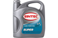 Масло SINTEC Супер SAE 15W-40 API SG/CD канистра 4л/Motor oil 4liter can